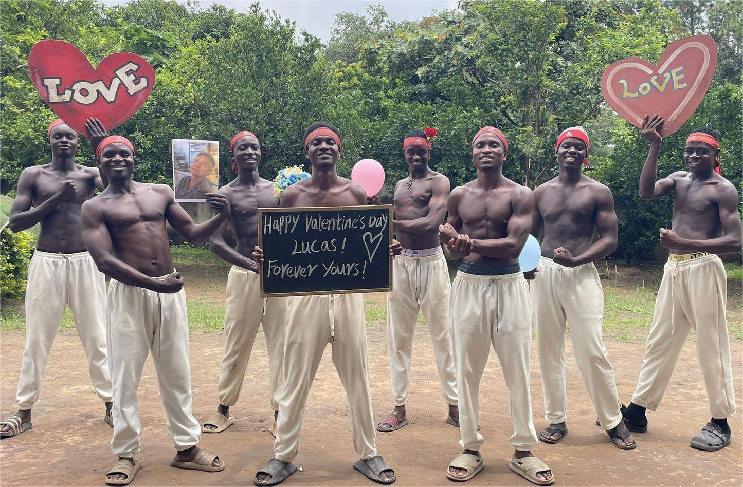 Valentine's Day greeting video from Africa
