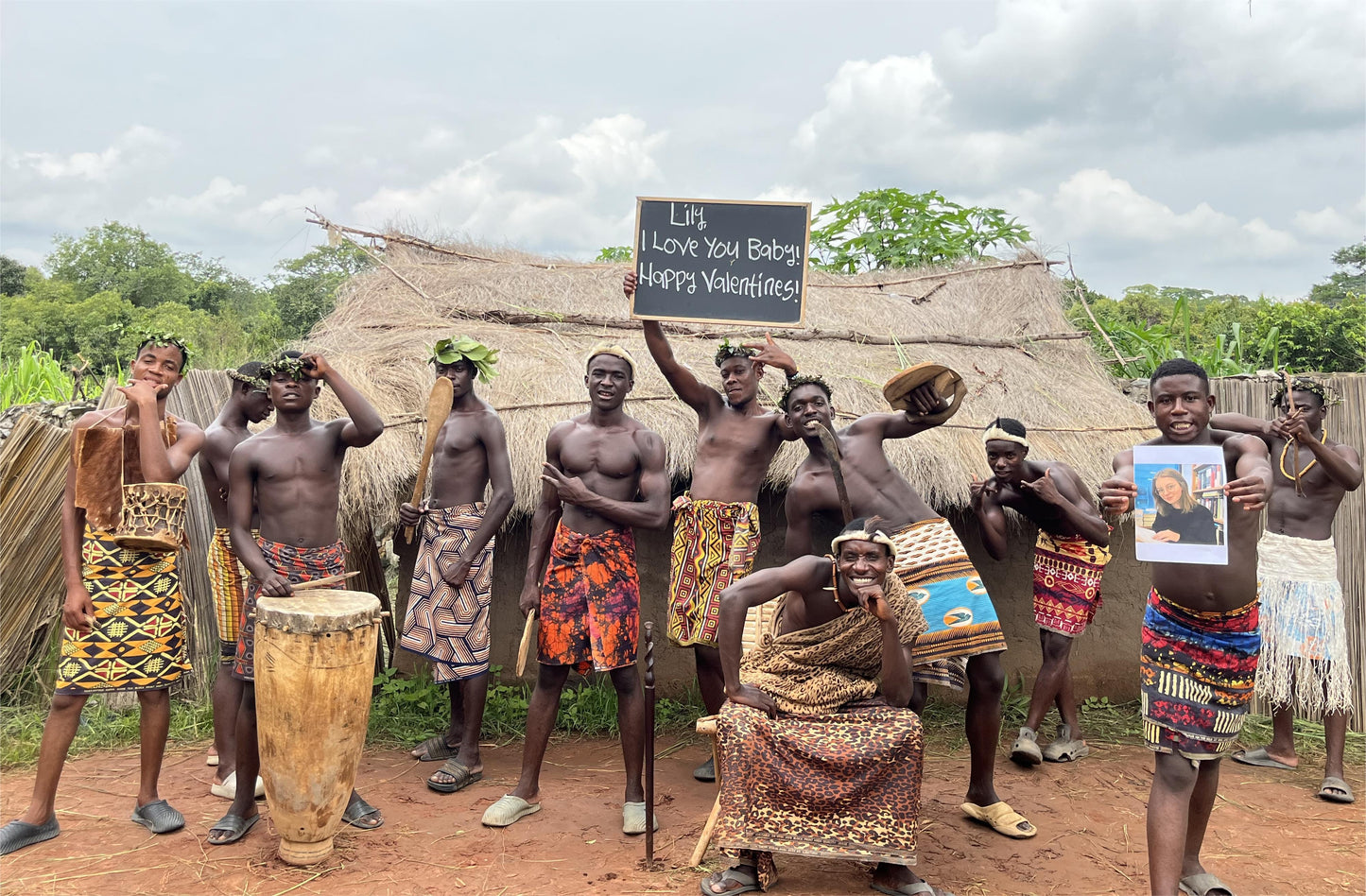 Valentine's Day greeting video from Africa